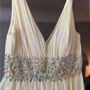 NWT yellow beaded dress